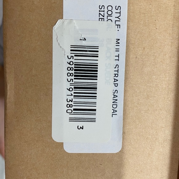 The Mode Collective Multi Strap Sandal in Black - Picture 12 of 12